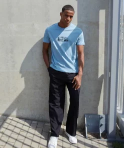 Pier One Uomo GRAPHIC T-SHIRT - T-shirt Con Stampa - Dark Blue