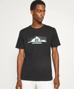 Pier One Uomo MATRIX TEE - T-shirt Con Stampa - Black