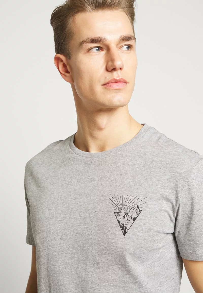 Pier One Uomo T-shirt Con Stampa - Mottled Grey 7 Pier One Uomo T-shirt Con Stampa - Mottled Grey - immagine 5
