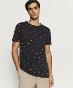 Pier One Uomo T-shirt Con Stampa - Black