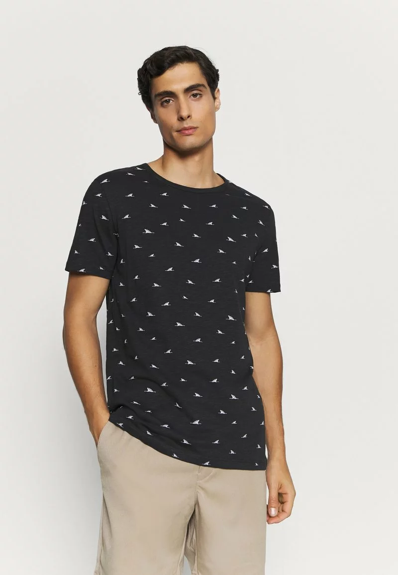 Pier One Uomo T-shirt Con Stampa - Black 3 Pier One Uomo T-shirt Con Stampa - Black