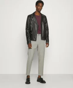 Pier One Uomo 3 PACK - Maglietta A Manica Lunga - Bordeaux/black/dark Blue