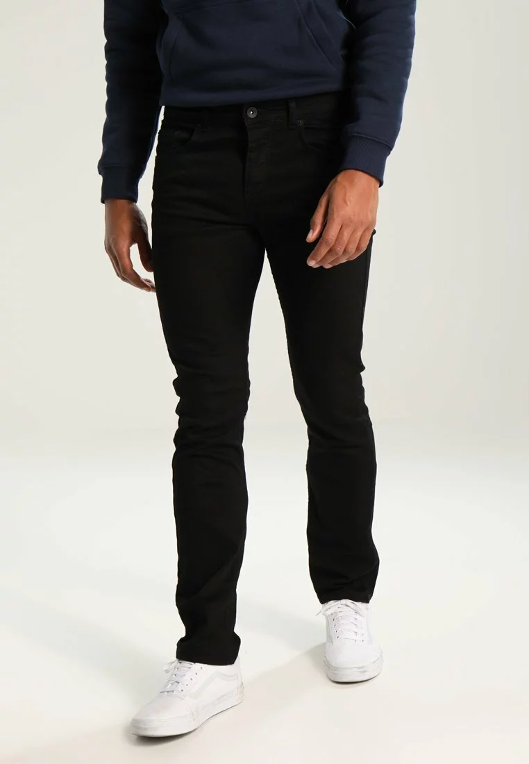 Pier One Uomo Jeans A Sigaretta - Black Denim 3 Pier One Uomo Jeans A Sigaretta - Black Denim
