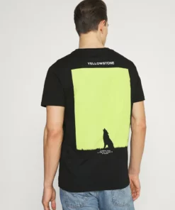 Pier One Uomo T-shirt Con Stampa - Black