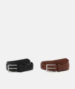 Pier One Uomo 2 PACK - Cintura - Brown/black