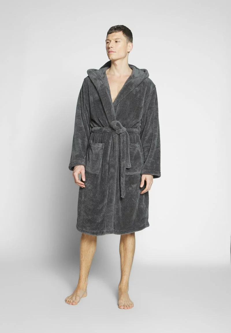 Pier One Uomo Accappatoio - Dark Gray 4 Pier One Uomo Accappatoio - Dark Gray - immagine 2