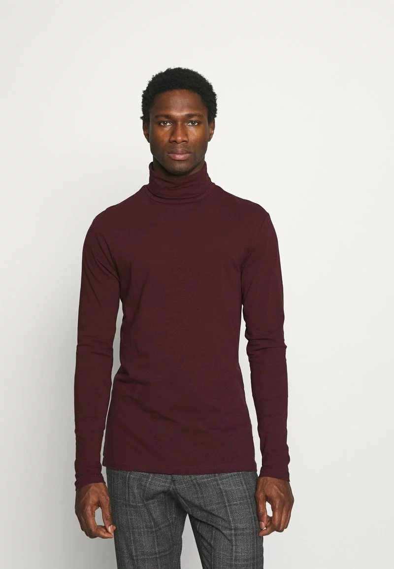 Pier One Uomo Maglietta A Manica Lunga - Bordeaux 3 Pier One Uomo Maglietta A Manica Lunga - Bordeaux