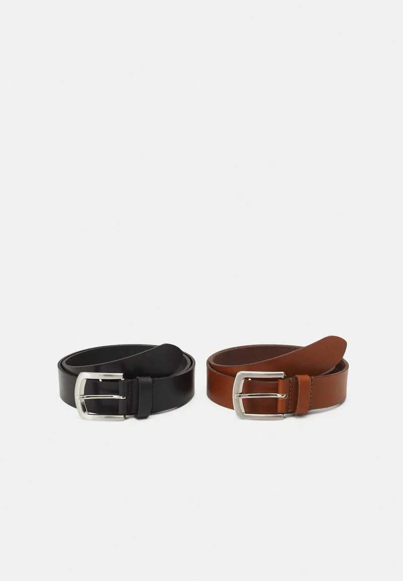Pier One Uomo LEATHER 2 PACK - Cintura - Cognac/black 3 Pier One Uomo LEATHER 2 PACK - Cintura - Cognac/black