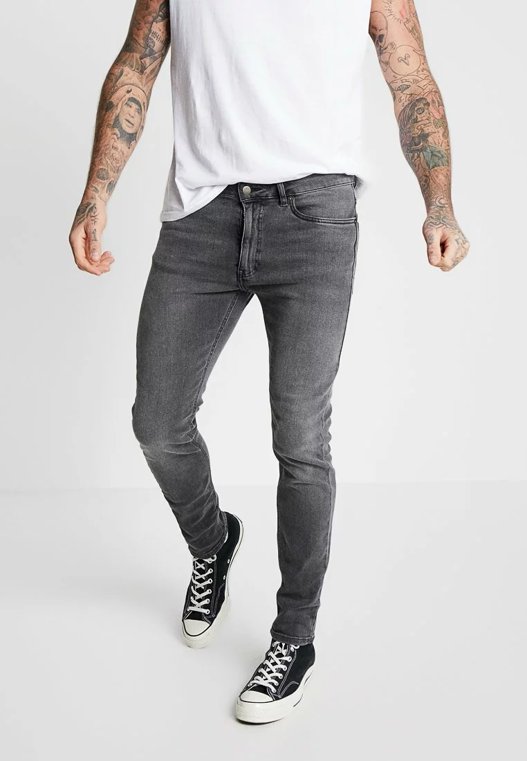 Pier One Uomo Jeans Skinny Fit - Grey Denim 3 Pier One Uomo Jeans Skinny Fit - Grey Denim