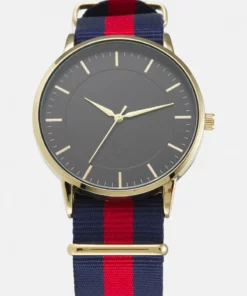 Pier One UNISEX - Orologio - Gold/blue/red