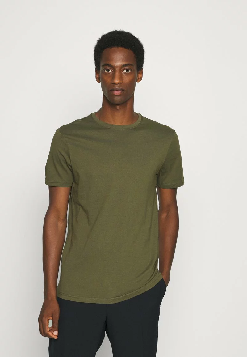 Pier One Uomo 5 PACK - T-shirt Basic - White/dark Grey/black 7 Pier One Uomo 5 PACK - T-shirt Basic - White/dark Grey/black - immagine 5