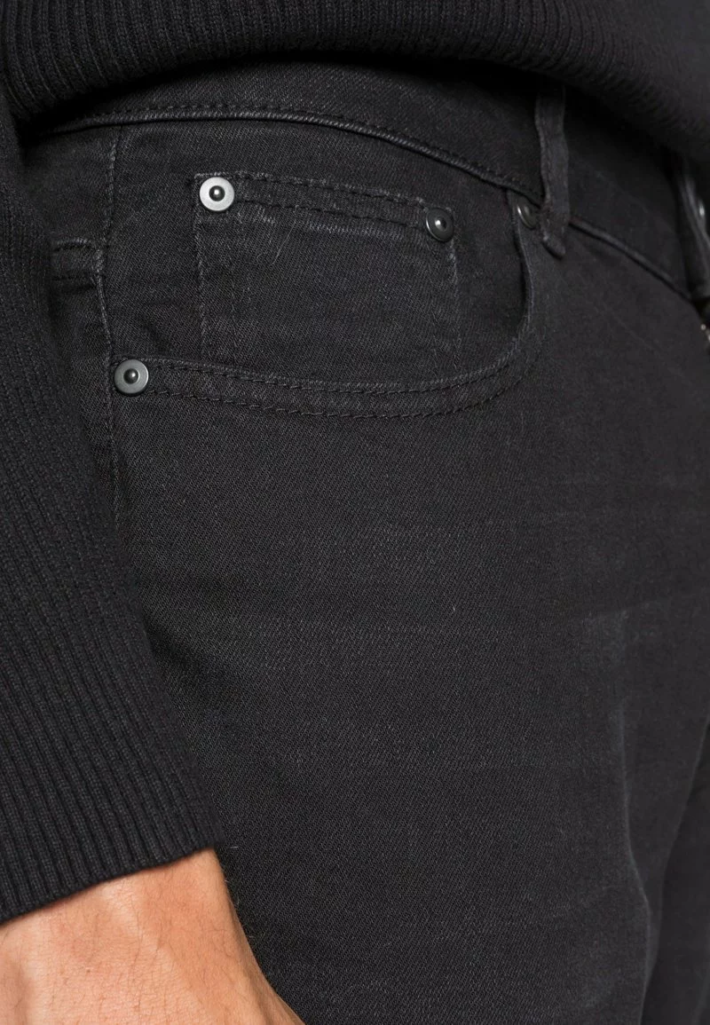 Pier One Uomo Jeans Skinny Fit - Black Denim 7 Pier One Uomo Jeans Skinny Fit - Black Denim - immagine 5