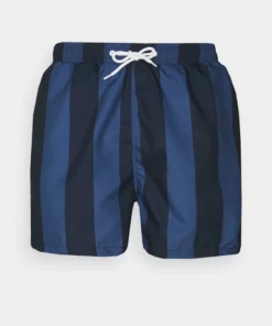 Pier One Uomo Shorts Da Mare - Dark Blue/blue