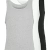 Pier One Uomo 3 PACK - Maglietta Intima - Black/grey/white -Offerta Economica Pier One 83e718225a054dbb94b184b056c5744f