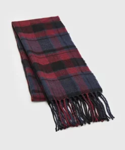 Pier One UNISEX - Sciarpa - Dark Blue/bordeaux