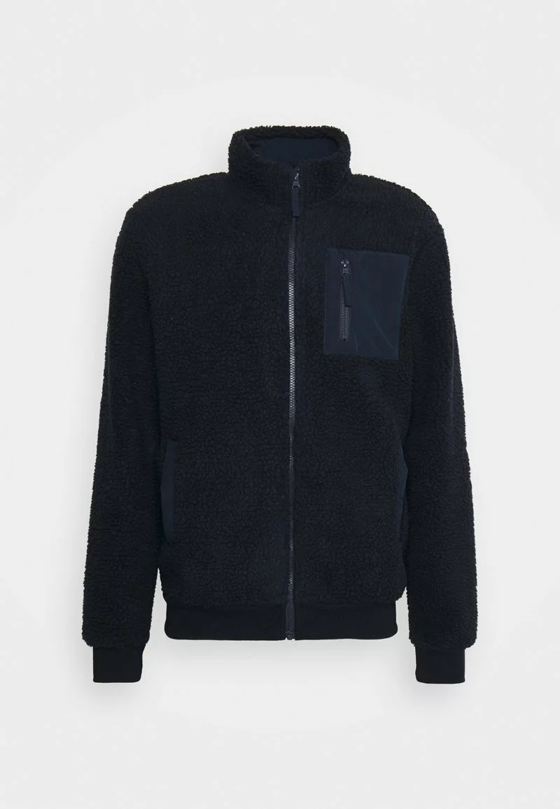 Pier One Uomo Giacca In Pile - Dark Blue 6 Pier One Uomo Giacca In Pile - Dark Blue - immagine 4