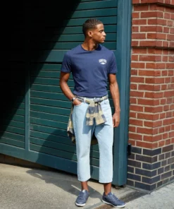 Pier One Uomo GRAPHIC T-SHIRT - T-shirt Con Stampa - Dark Blue