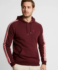 Pier One Uomo Felpa Con Cappuccio - Bordeaux