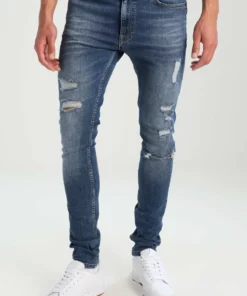 Pier One Uomo Jeans Skinny Fit - Dark Blue Denim