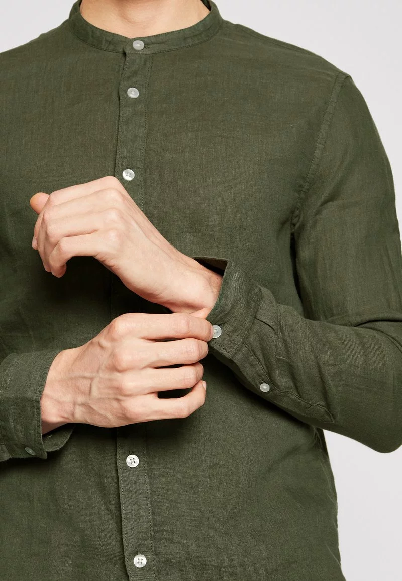 Pier One Uomo Camicia - Olive 8 Pier One Uomo Camicia - Olive - immagine 6