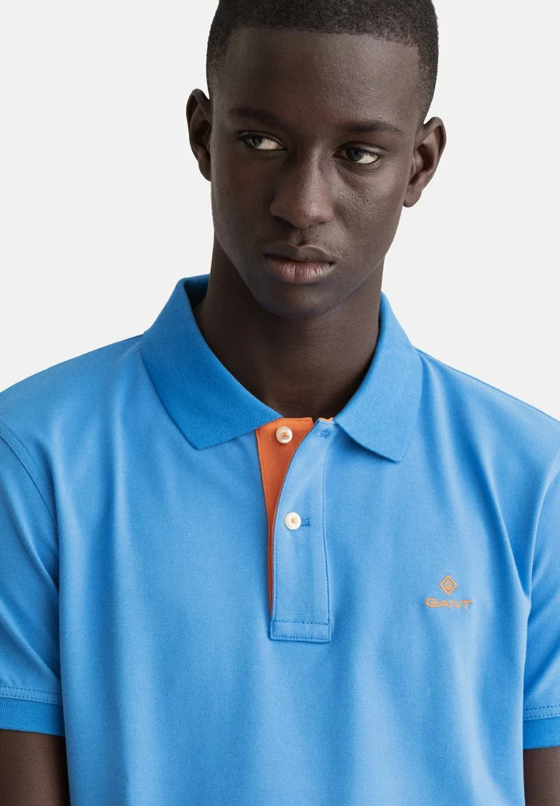 GANT Uomo PLUS CONTRAST COLLAR RUGGER - Poloshirt - Day Blue 6 GANT Uomo PLUS CONTRAST COLLAR RUGGER - Poloshirt - Day Blue - immagine 4