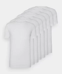 Pier One Uomo 7 PACK - T-shirt Basic - White
