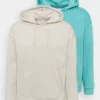 Pier One Uomo 2 PACK - Felpa Con Cappuccio - Beige/turquoise -Offerta Economica Pier One 979ef7f507b942fbbf51b4635df6559b