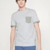 Pier One Uomo T-shirt Basic - Mottled Light Grey