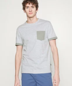 Pier One Uomo T-shirt Basic - Mottled Light Grey