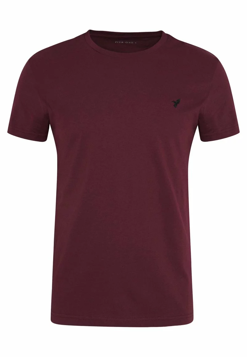 Pier One Uomo T-shirt Basic - Bordeaux 7 Pier One Uomo T-shirt Basic - Bordeaux - immagine 5