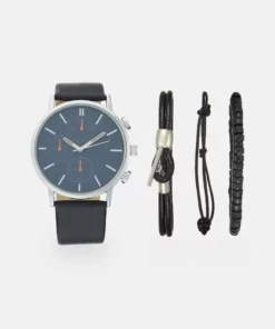 Pier One SET UNISEX - Orologio - Black