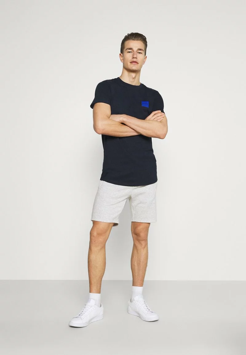 Pier One Uomo 2 PACK - Shorts - Mottled Light Grey/dark Blue 3 Pier One Uomo 2 PACK - Shorts - Mottled Light Grey/dark Blue