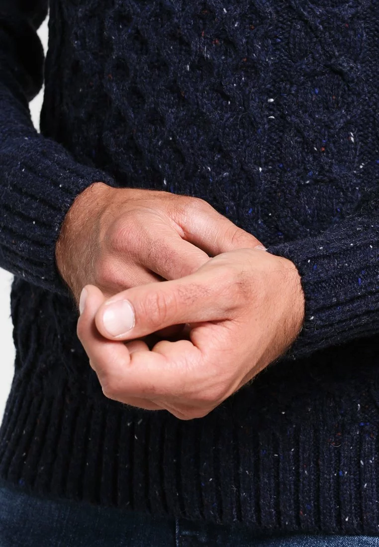 Pier One Uomo Maglione - Mottled Dark Blue 7 Pier One Uomo Maglione - Mottled Dark Blue - immagine 5