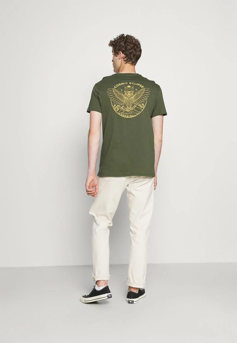 Pier One Uomo T-shirt Con Stampa - Olive 5 Pier One Uomo T-shirt Con Stampa - Olive - immagine 3