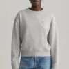 GANT Donna ICON G ESSENTIAL C-NECK - Sweatshirt - Light Grey Melange -Offerta Economica Pier One a2af694215154ac48fb41f5822e21209