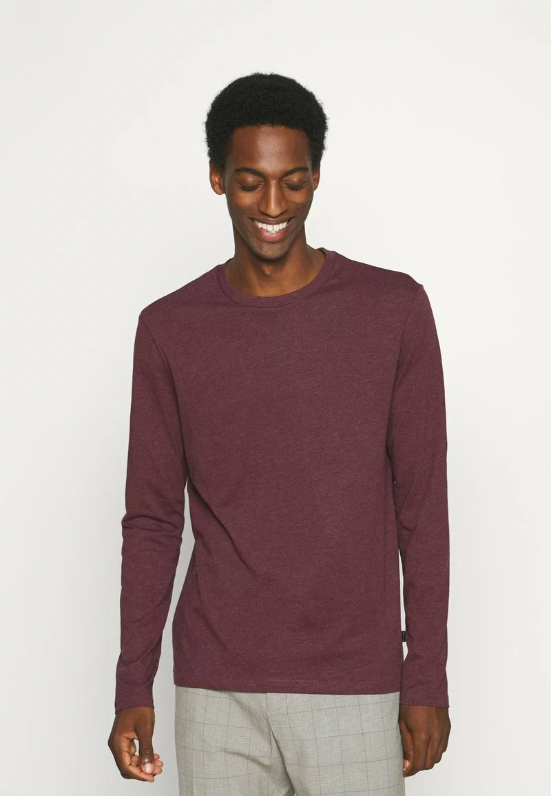 Pier One Uomo 3 PACK - Maglietta A Manica Lunga - Bordeaux/black/dark Blue 4 Pier One Uomo 3 PACK - Maglietta A Manica Lunga - Bordeaux/black/dark Blue - immagine 2