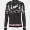 Pier One Uomo WINTERY CHRISTMAS JUMPER - Maglione - Black -Offerta Economica Pier One a6164c7a82dd4361b2733dc987e72946