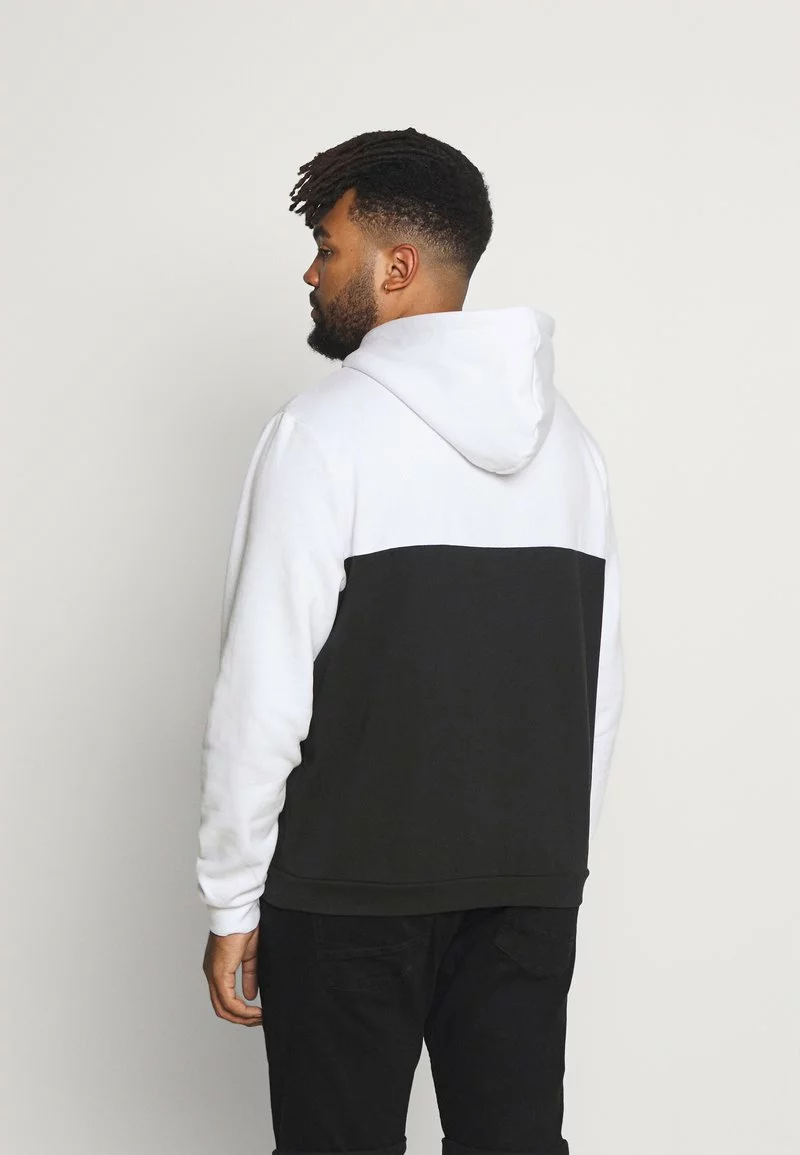 Pier One Uomo Felpa Con Cappuccio - Black- White 5 Pier One Uomo Felpa Con Cappuccio - Black- White - immagine 3