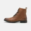 Pier One Uomo LEATHER - Stivaletti Stringati - Brown -Offerta Economica Pier One abcbdda6d4f04069978d26b034a529a1