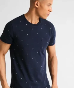 Pier One Uomo T-shirt Con Stampa - Navy