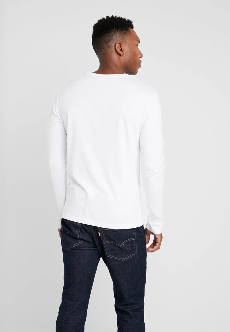 Pier One Uomo Maglietta A Manica Lunga - White 5 Pier One Uomo Maglietta A Manica Lunga - White - immagine 3