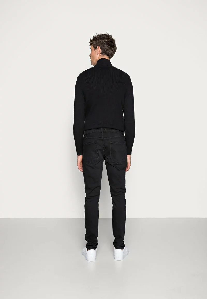 Pier One Uomo Jeans Skinny Fit - Black Denim 5 Pier One Uomo Jeans Skinny Fit - Black Denim - immagine 3