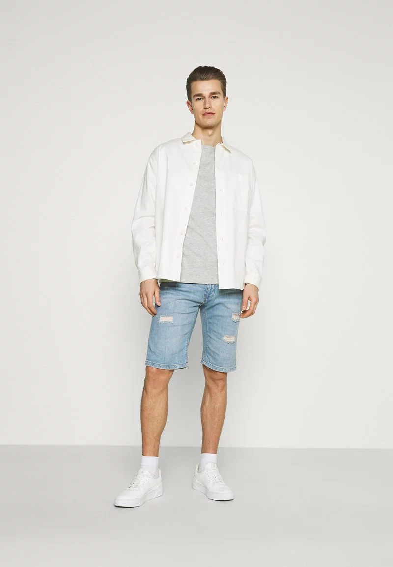 Pier One Uomo 3 PACK - T-shirt Basic - Black/grey/bordeaux 3 Pier One Uomo 3 PACK - T-shirt Basic - Black/grey/bordeaux