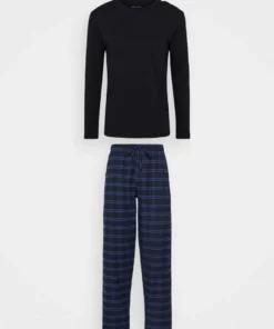 Pier One Uomo Pigiama - Black/dark Blue