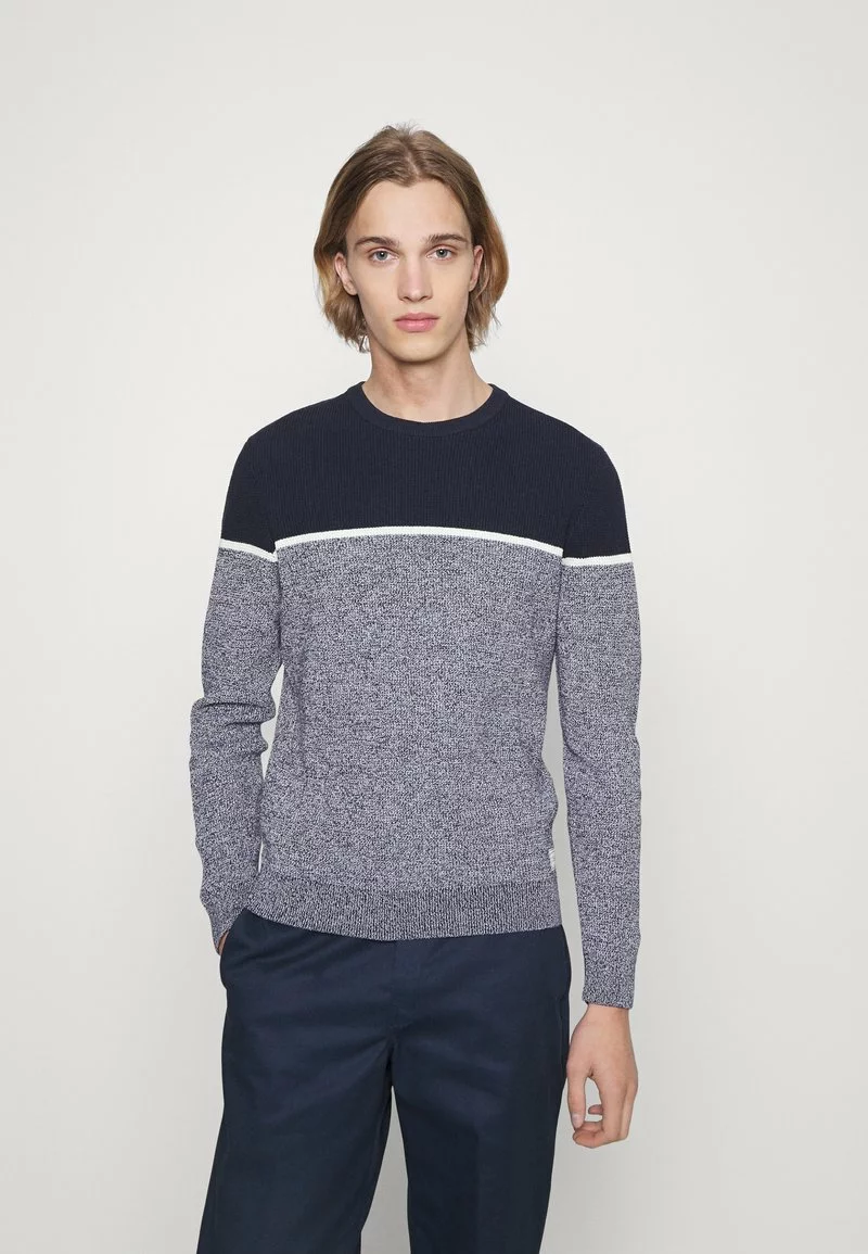 Pier One Uomo Maglione - Mottled Dark Blue 3 Pier One Uomo Maglione - Mottled Dark Blue