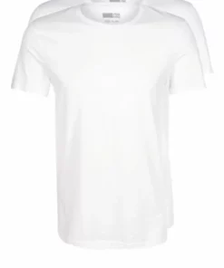 Pier One Uomo 2 PACK - T-shirt Basic - White