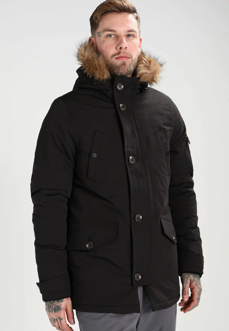 Pier One Uomo Parka - Black 6 Pier One Uomo Parka - Black - immagine 4