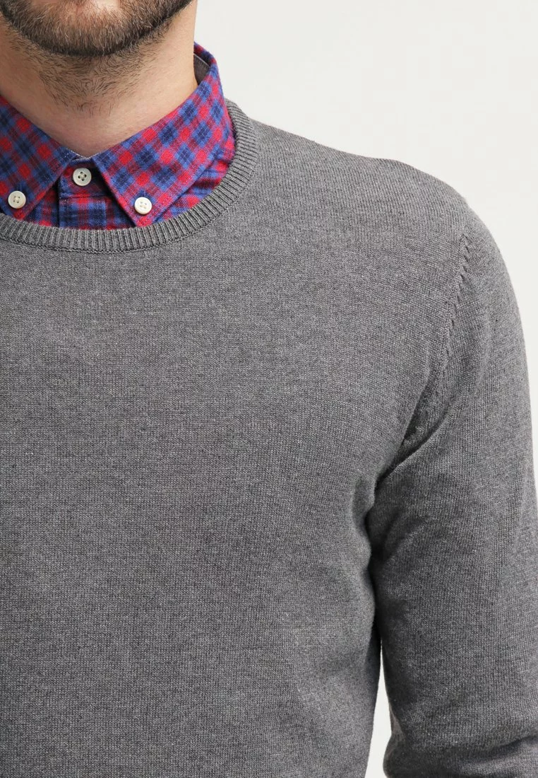 Pier One Uomo Maglione - Dark Grey Melange 6 Pier One Uomo Maglione - Dark Grey Melange - immagine 4