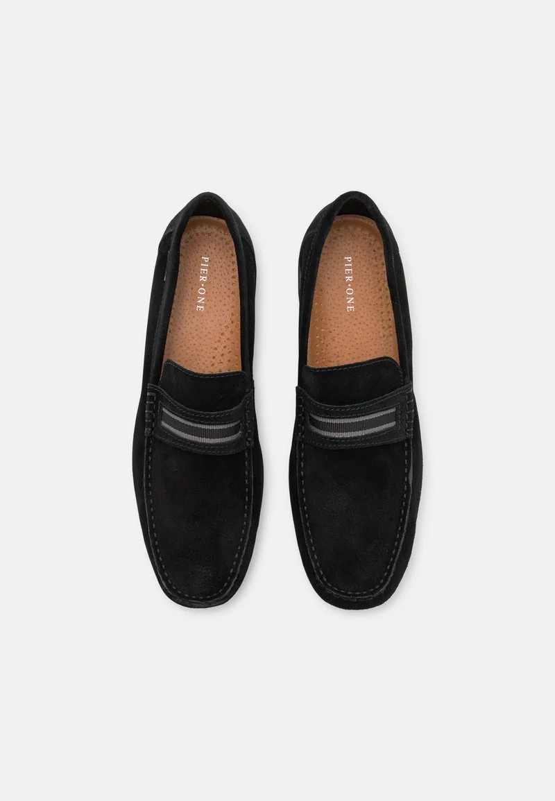 Pier One Uomo LEATHER - Scarpe Senza Lacci - Black 6 Pier One Uomo LEATHER - Scarpe Senza Lacci - Black - immagine 4