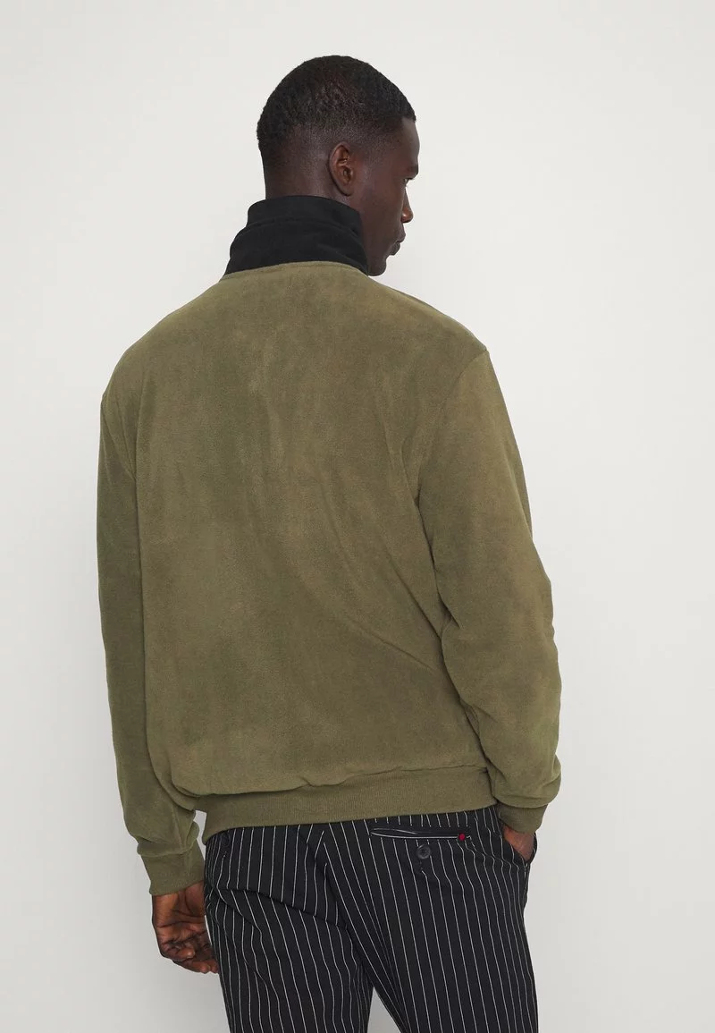 Pier One Uomo Giacca In Pile - Black/olive 5 Pier One Uomo Giacca In Pile - Black/olive - immagine 3